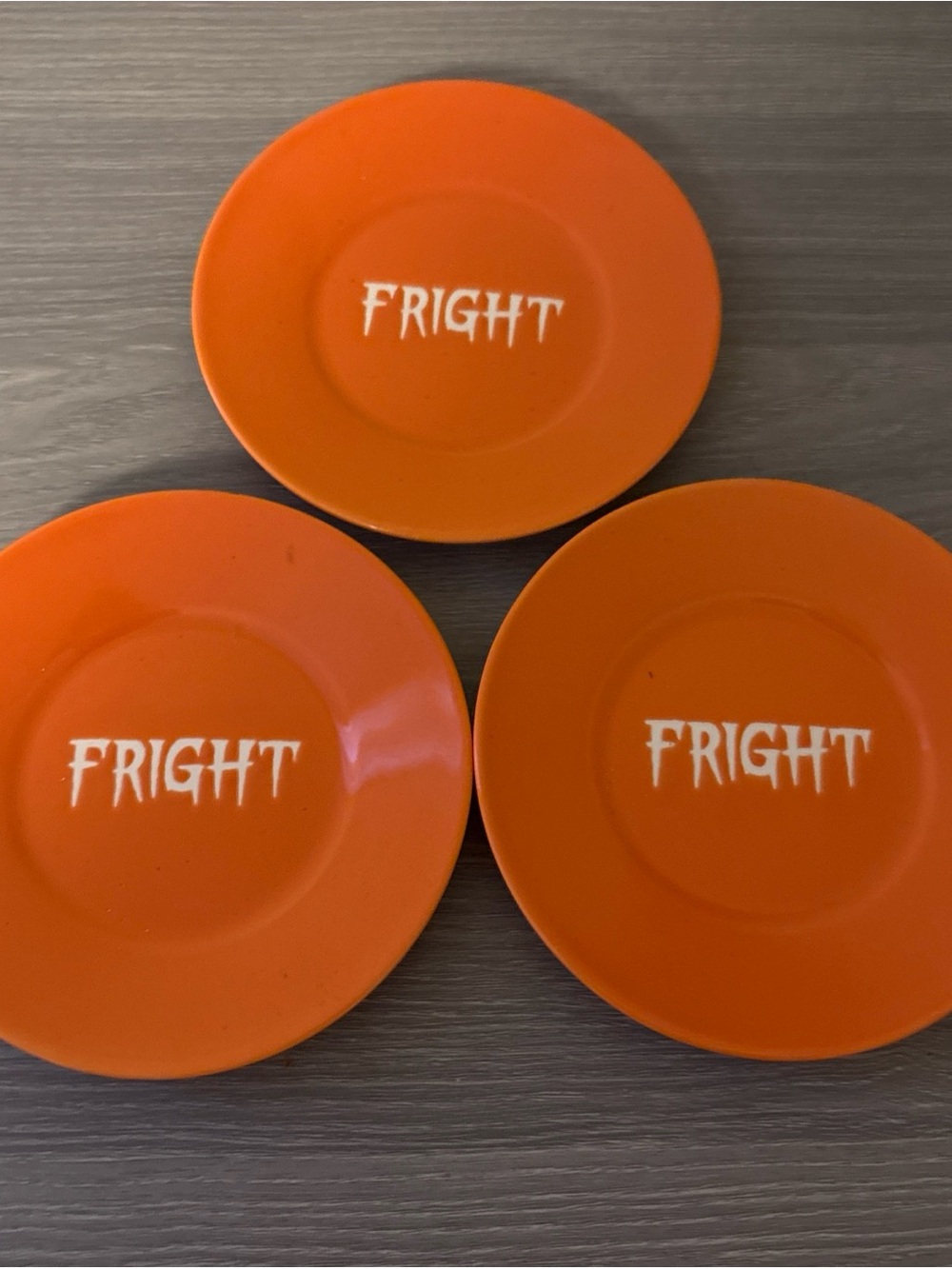 Set Of ThreeCiroa Wicked Fright Appetizer Plates 6.5 inches